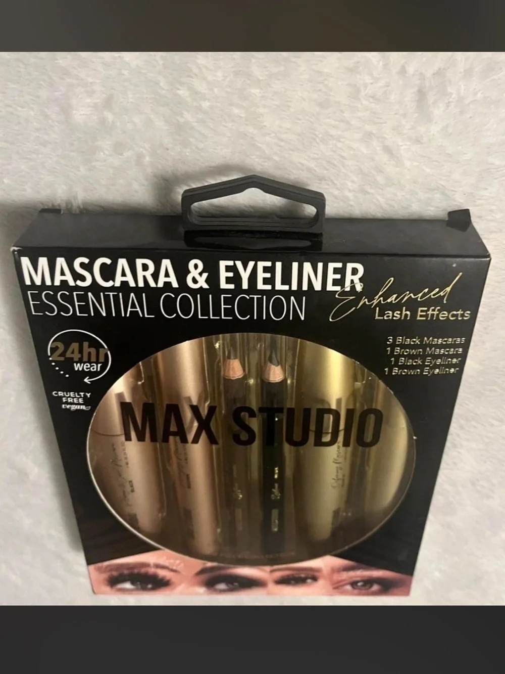 New Max Studio Mascara & Eyeliner Set Collection Black & Brown 6 piece